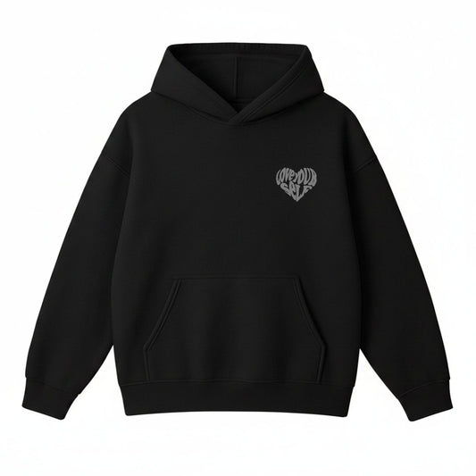 LOVE YOUR SELF HOODIE-(BLACK AND WHITE)
