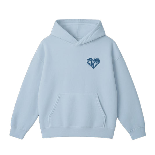 LOVE YOUR SELF HOODIE-(BLUE)