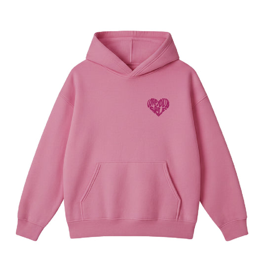 LOVE YOUR SELF HOODIE-(PINK)